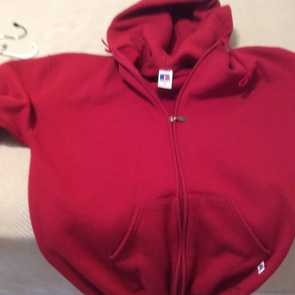 Hooded SweatJacket, Front Zippered.